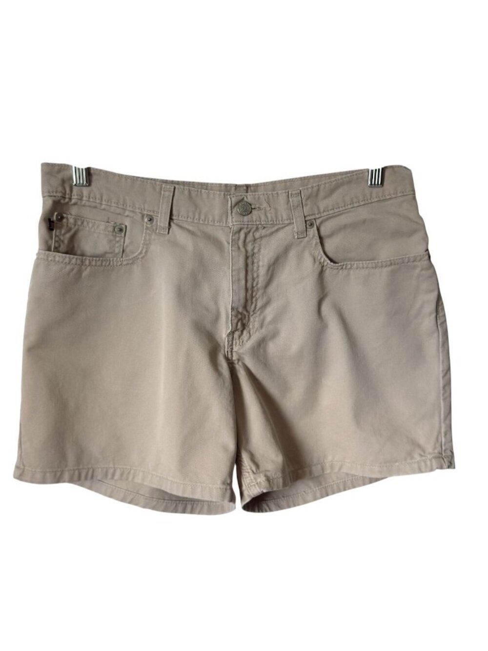 Vtg Ralph Lauren Womens Saturday Shorts 10 Khaki Polo Jean Co. 90's 5" Inseam